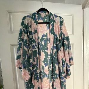 "If You Say So" Free People Floral Robe